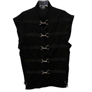 Vintage Shrine of Hollywood | Black | Straight Jacket | Gothic Vest